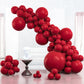 PartyWoo Ruby Red Balloons - 100 pcs in 5"-36" Sizes, Rubber Material, Ideal for Birthday & Wedding Decorations