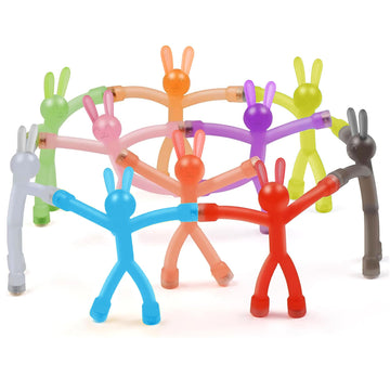 10Pcs Magnetic Bunny Men Travel Toys For Toddlers Kid Girls Adhd Quiet Airplane Travel Activities Essential Toy Magnets Rabbit F
