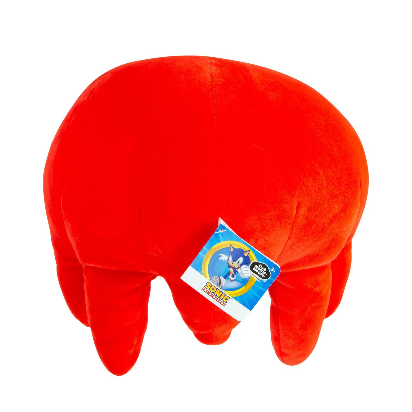 Club Mocchi-Mocchi Knuckles Plush - 15" Red Squishy Collectible Sonic Toy - Soft Polyester Stuffed Animal