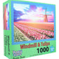 Puzzle Mate - Windmill & Tulips - 1000 Piece Jigsaw Puzzle