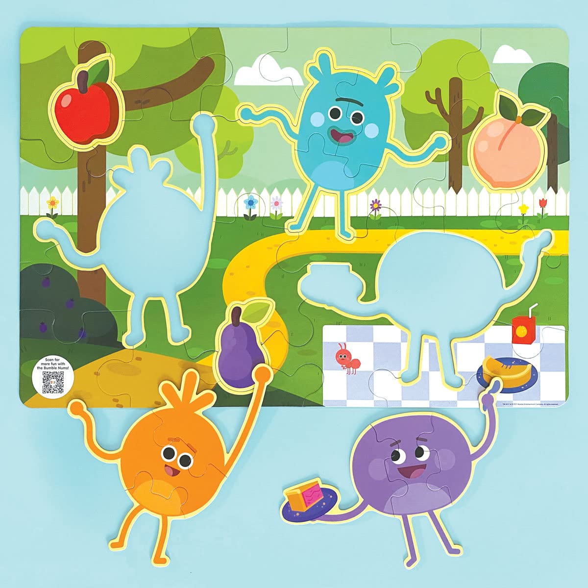 Super Simple Songs The Bumble Nums Build It Together 34-Piece 2 in 1 Starter and Floor Puzzle Set