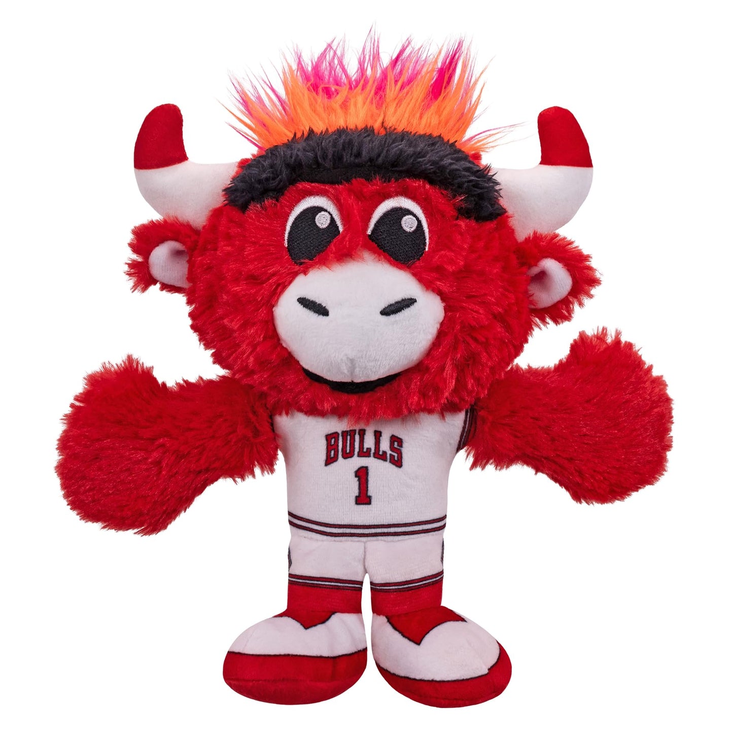 Bleacher Creatures Chicago Bulls Benny Mascot Plush Toy - 8" Soft Polyester Chibi Plush, Model K8-NBA-BUL-MAS