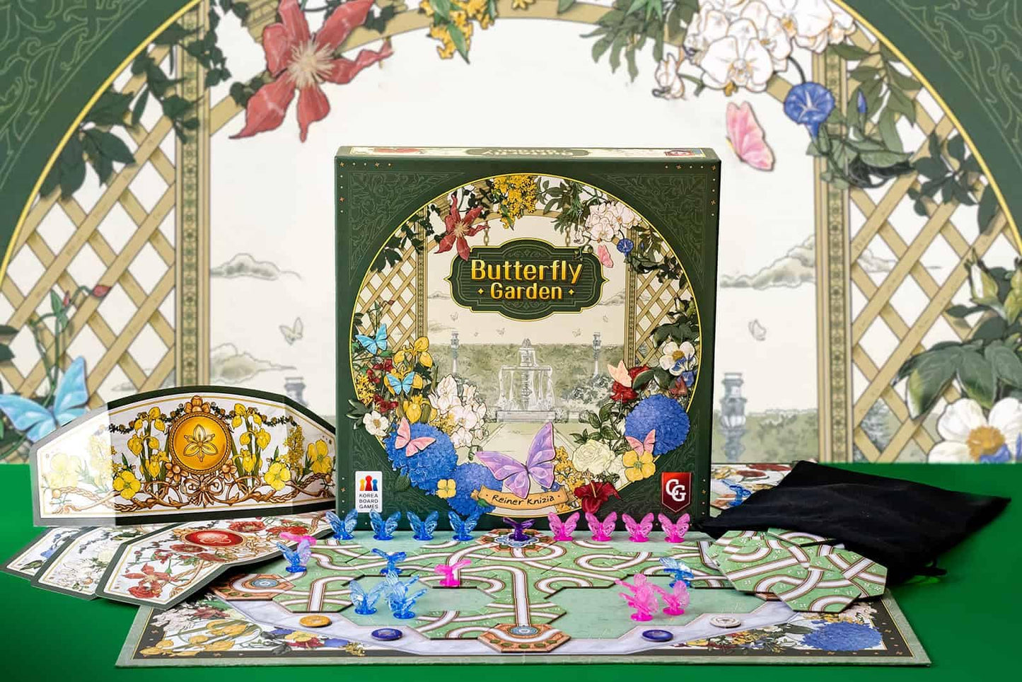 Capstone Games Butterfly Garden - A Strategic Tile Laying Adventure, Guide Rare Butterflies To Blooming Fairy Destinations, Fami