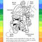 ZOCO - Police Coloring Books for Kids (50 Bulk Pack, Without Crayons) - Games, Puzzles, Activities - Officer Handouts for Kids