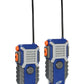 Nerf Walkie Talkie For Kids Fun At The Touch Of A Button, Set Of 2, 1000' Range By Sakar, Rugged Pair Battery Powered Gray Blue & Orange