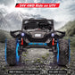24V 2Seats Ride On Utv With Remote Control, 17'' Extra Large Eva Wheels & 20.5 Wide Seat 4Wd Electric Vehicle With Full-Metal Su