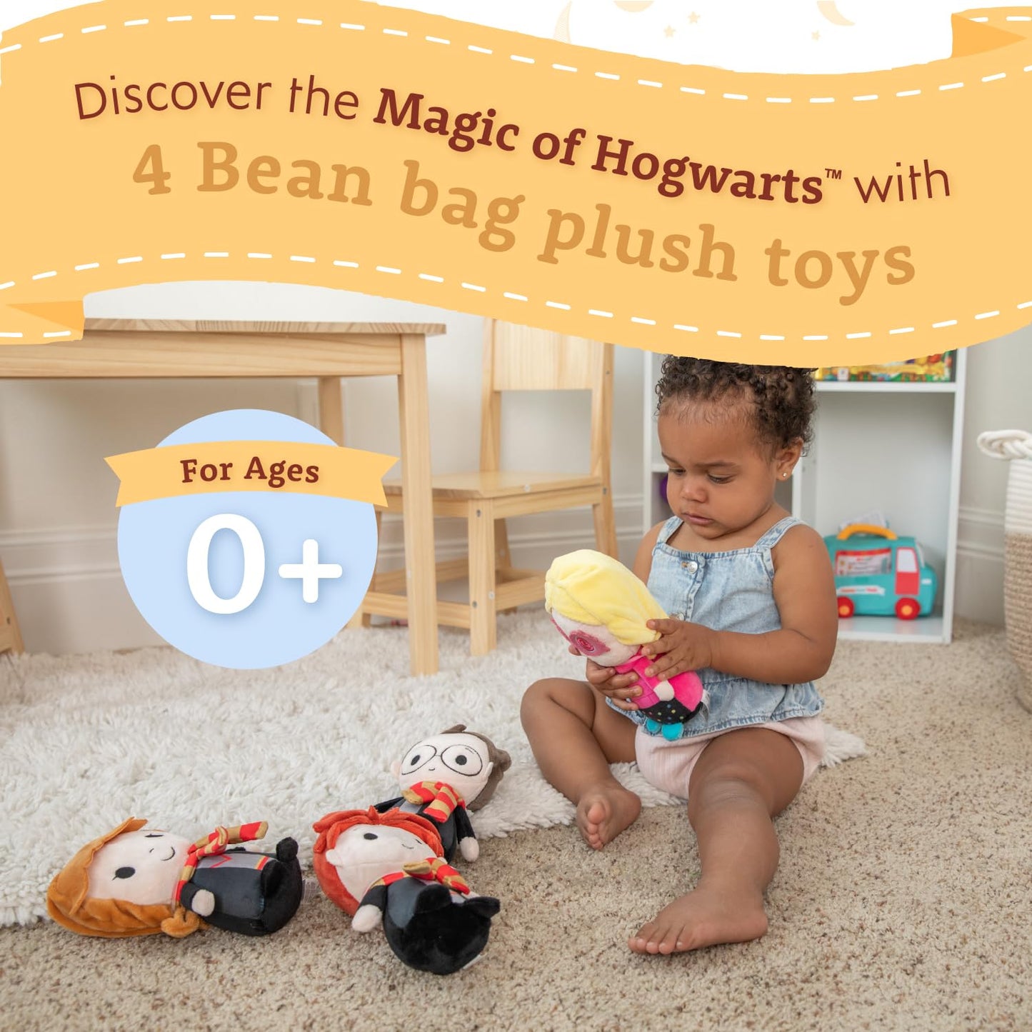 Harry Potter Toys Ron Weasley Hermione Granger Luna Lovegood, Hogwarts Harry Potter Plush Set, Harry Potter Stuffed Animal Collection Kids Preferred