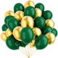 Ymsz Green And Gold Balloons, 67Pcs 12 Inch Metallic Gold And Dark Green Balloons For Birthday, Graduation, St. Patrick'S Day, B