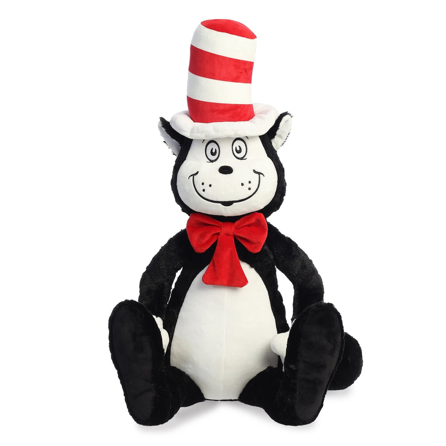 Aurora Whimsical Dr. Seuss Jumbo Cat in The Hat Stuffed Animal - Officially Licensed Plush for Imaginative Play - Perfect for Ki