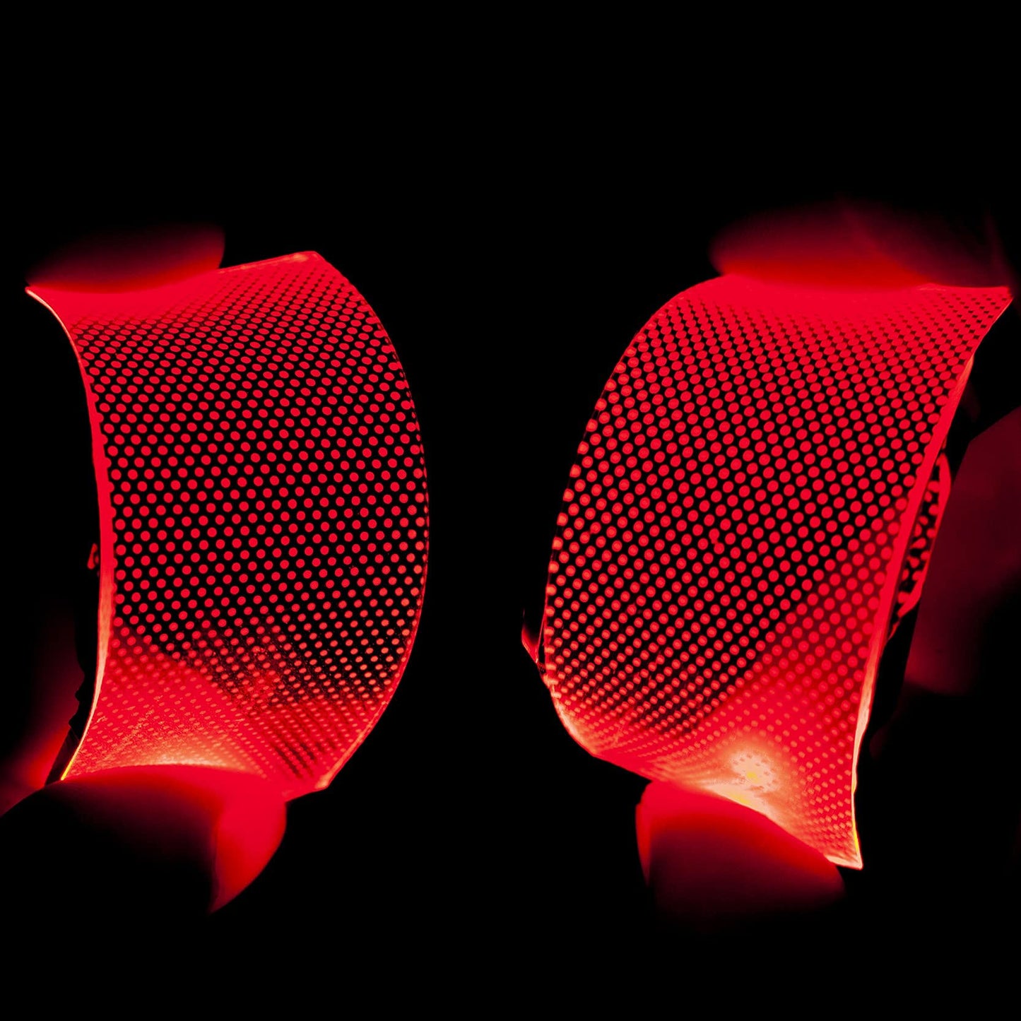 mlnyitus Flexible Helmet led Light Decorations led Lights Flexible Cosplay DIY kit Decorations RGB Superhero for Men Gifts Red