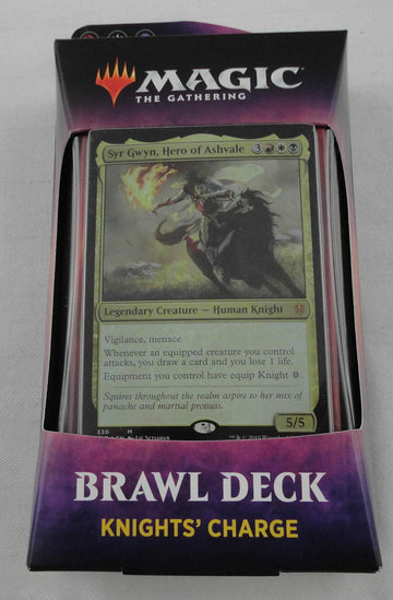 Magic The Gathering MTG Throne of Eldraine Knights' Charge Brawl Deck - Cardstock, Multi-Color Strategy Game