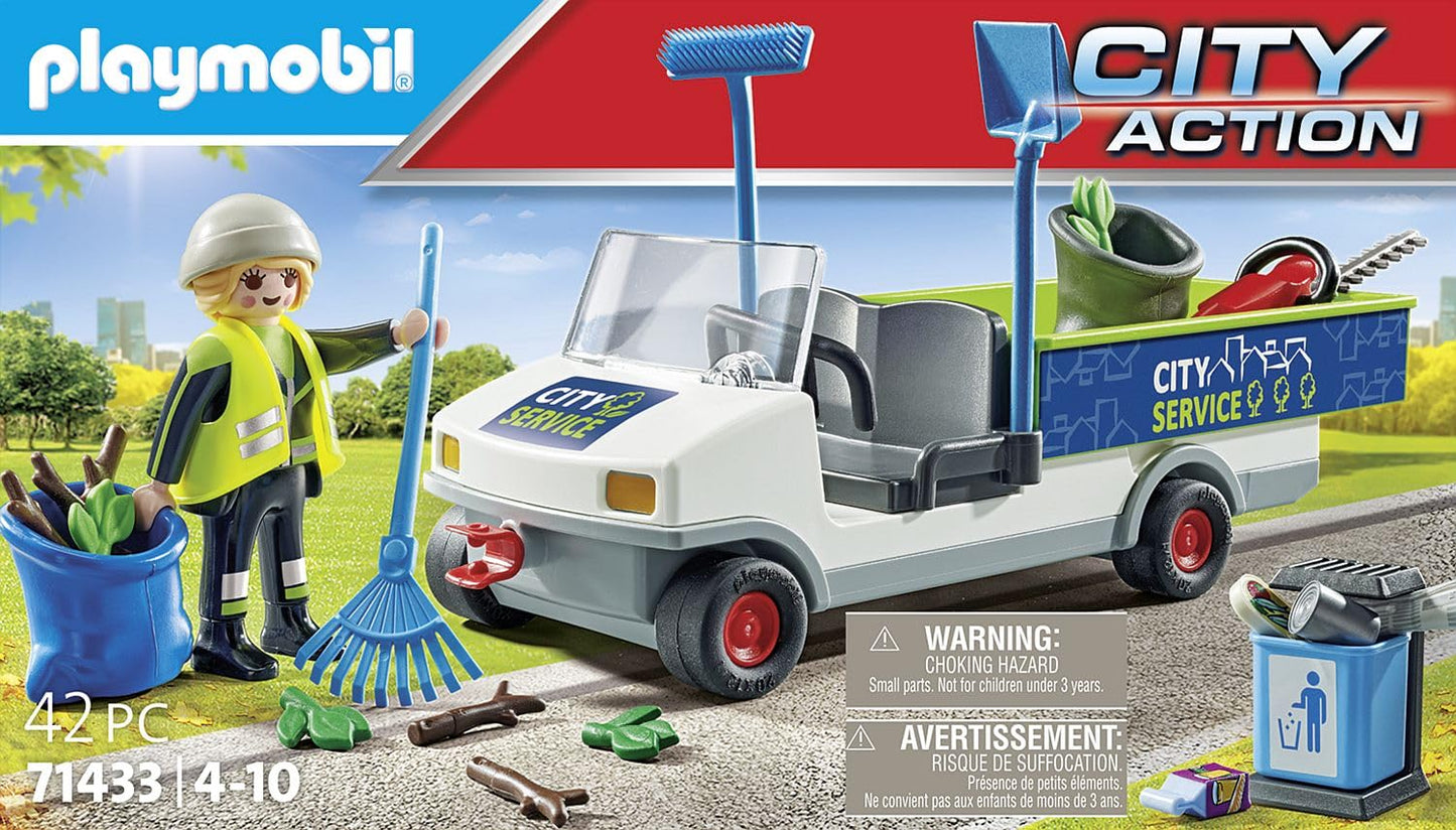 Playmobil City Action 71433 City Cleaning With Vehicle