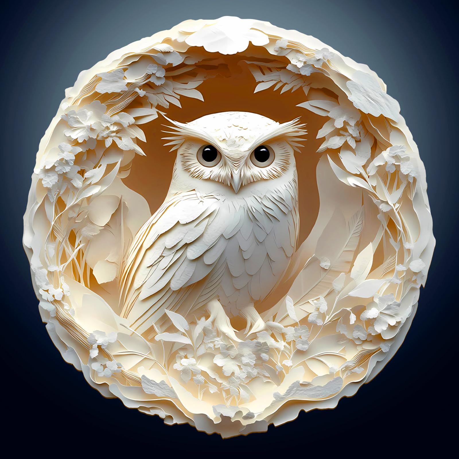 Wooden Puzzles for Adults - 3D Vision Effects Owl Wooden Jigsaw Puzzle - Unique Animal Shaped Wood Puzzles Adult - Creative Birt