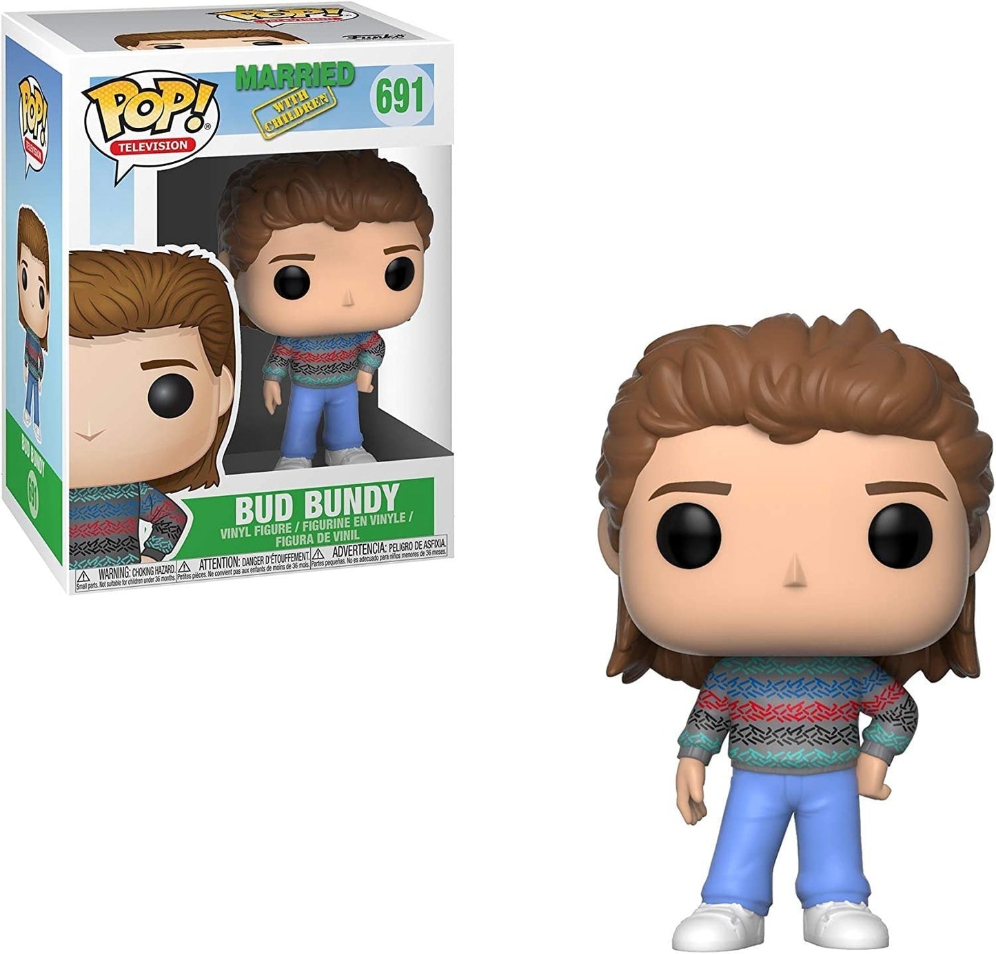 Funko Pop Television: Married With Children - Bud Collectible Figure, Multicolor