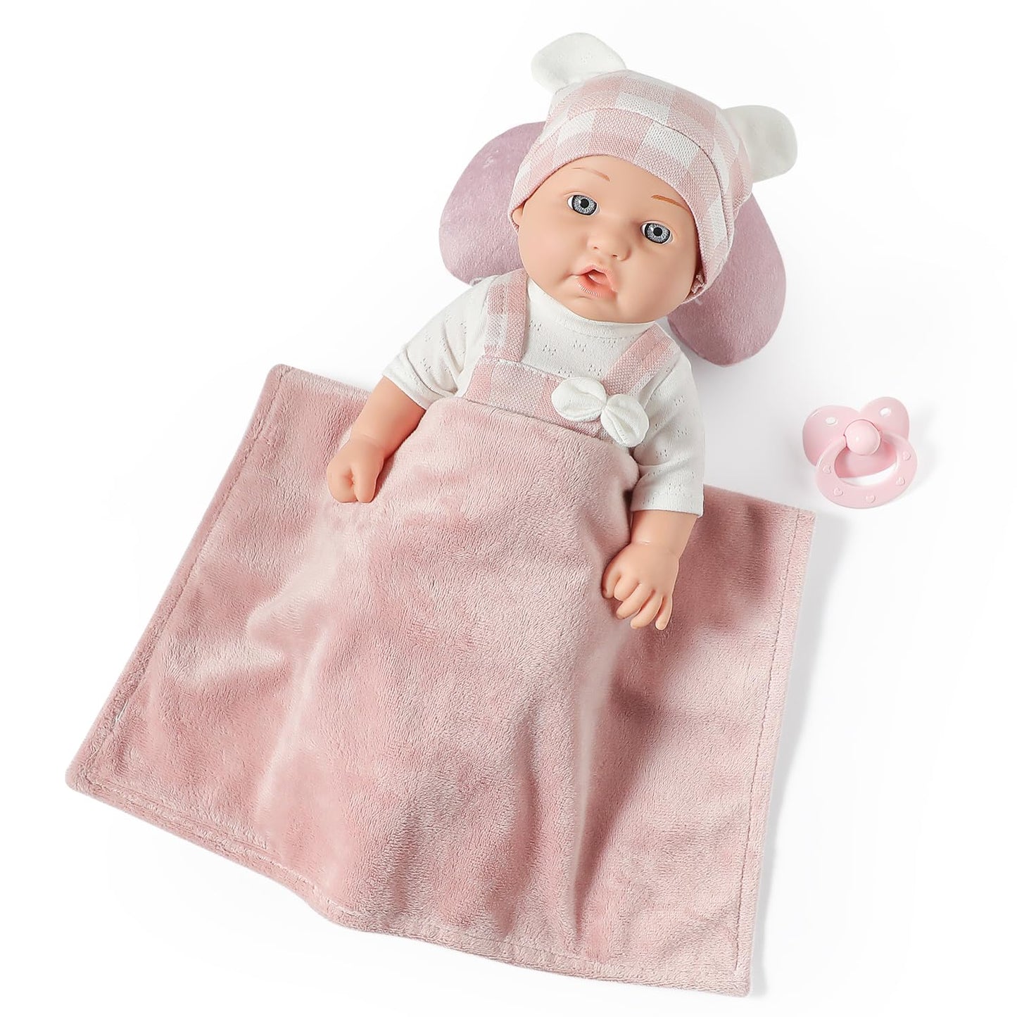 eDollable 12-Inch Baby Doll Toy Set with Accessories, Pink, Model 8817-2, Perfect for Toddler Girls Age 3+
