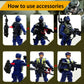 Baimiby Army Men Army Men Action Figure with  Military Soldier Playset SWAT Team Toy Birthday Gift Boy Age 4-7