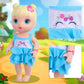 Unicorn Element 10 Sets Alive Baby Doll Clothes And Accessories Fit 12 Inch Baby Girl Doll ,Set Included Dresses, T-Shirts, Pants, Jumpsuit,Swimsuit-Best Gift For Girls