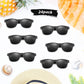 Fepito 24 Pack Party Sunglasses Bulk For Birthday Party Favors Goody Bag Fillers For Beach Pool Party Toys For Adults, Black