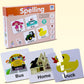 Spelling Puzzle Game for Kids | 24 Word Puzzles | 86 Pieces | SelfCorrecting Jigsaw for Early Learning | Improves Spelling, Voc