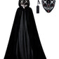 Kids Full Length Hooded Velvet Cloak Halloween Cape Costumes With White Led Light Up Scary Mask (35'/90Cm)