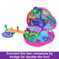 Polly Pocket Playset & Travel Toy With 2 Micro Dolls & 12 Accessories, Animal Toy, Sloth 2-In-1 Purse Compact