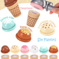 Toyssa Wooden Ice Cream Toys Kids Pretend Play Store Toys for Toddlers Girls 3 4 5 6, Wooden Food Christmas Birthday Gifts Play