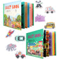 Mikneke 2 Pack Diy Quiet Book For Toddler, Montessori Busy Book For Kids To Develop Learning Skills, Animal Vehicle Preschool Learning Activities Learning & Education Toys