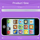 Cooplay White 1:1 Music Phone Toy Yphone Y-Phone Animal Play Cell Phone Learning English Educational Mobile Study Prize for Baby