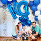 Toniful 40 Inch Large Blue Letter C Balloons Giant Alphabet Letter Balloons,Foil Mylar Big Balloons For Birthday Party Anniversa