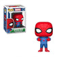 Funko Pop Marvel: Holiday - Spider-Man With Ugly Sweater Collectible Figure, Multicolor
