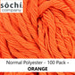 Sochi Yo-Yo String - 100 Pack of 1.3m Polyester Strings in Orange - Perfect for Tricks and Play