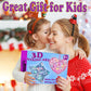 Beilunt Art and Crafts for Kids Ages 6-8, 3D String Art Kits for Girls Christmas Birthday Gifts, Crafts for Girls 8-12, Make Lan