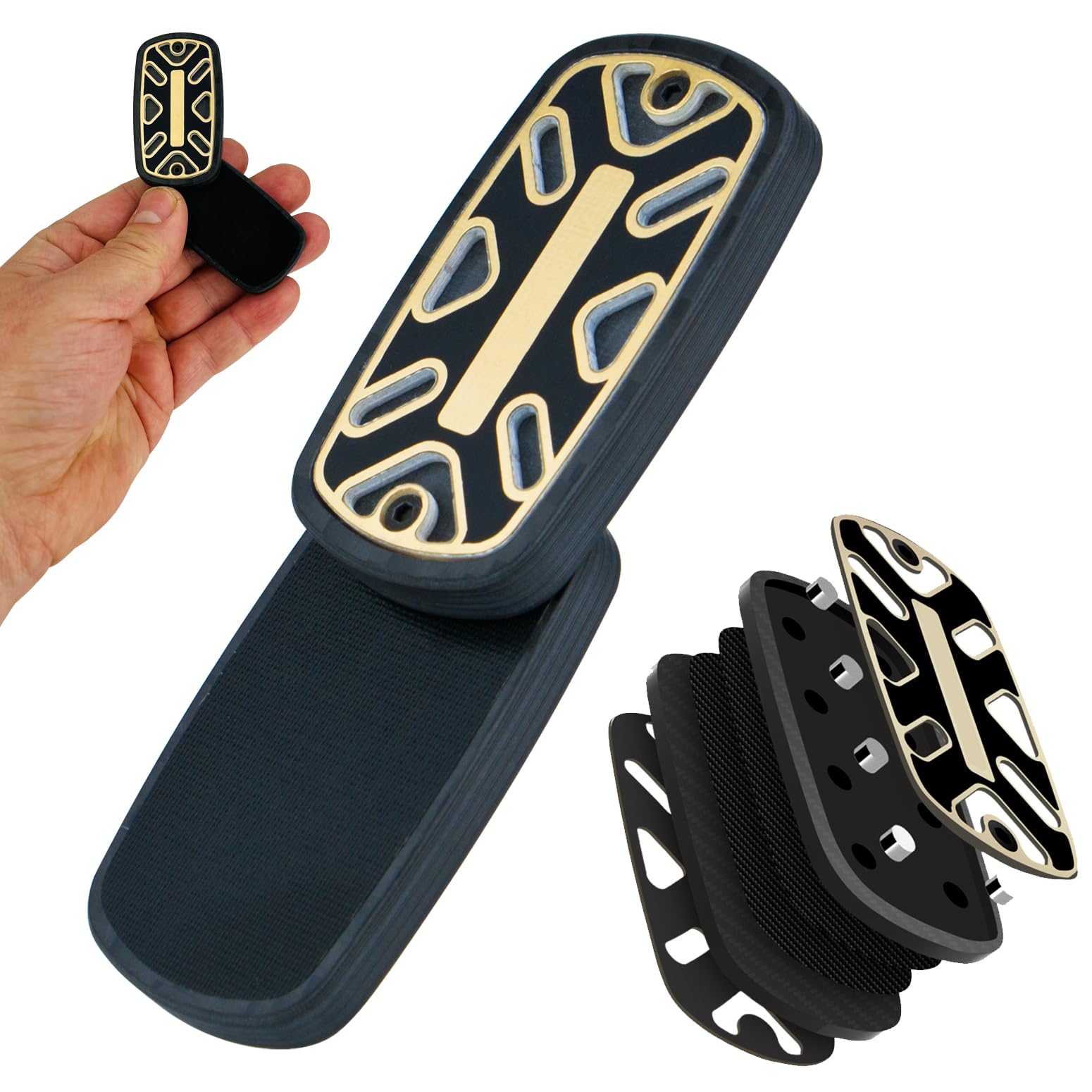 Djuiinostar Silent Fidget Slider (Carbon Fiber ), Silky Smooth Operation, Robust, Big Lightweight, Strong Haptic Feedback, Free-Floating, Premium Fidget Toy, Magnetic Slider, Best Gift Option Dfs-28
