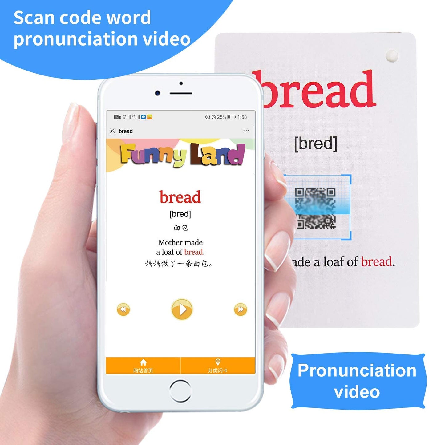 33Pcs/Set Food Kids Gifts English Flash Cards Pocket Card Educational Learning Baby Toys For Children Pre-Kindergarten