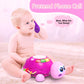 Ussybaby Baby Infant Light Up Music Turtle Toys, Baby Toys 6 To 12 Months With Phone, Baby Crawling Girl Toys 7 8 9 10 11 Months