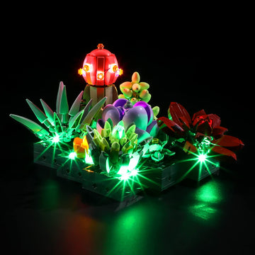 Yeabricks Led Light For Lego-10309 Creator Succulents Building Blocks Model (Lego Set Not Included)