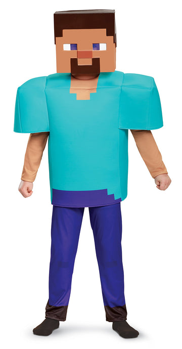Steve Deluxe Minecraft Costume, Multicolor, Large (10-12)
