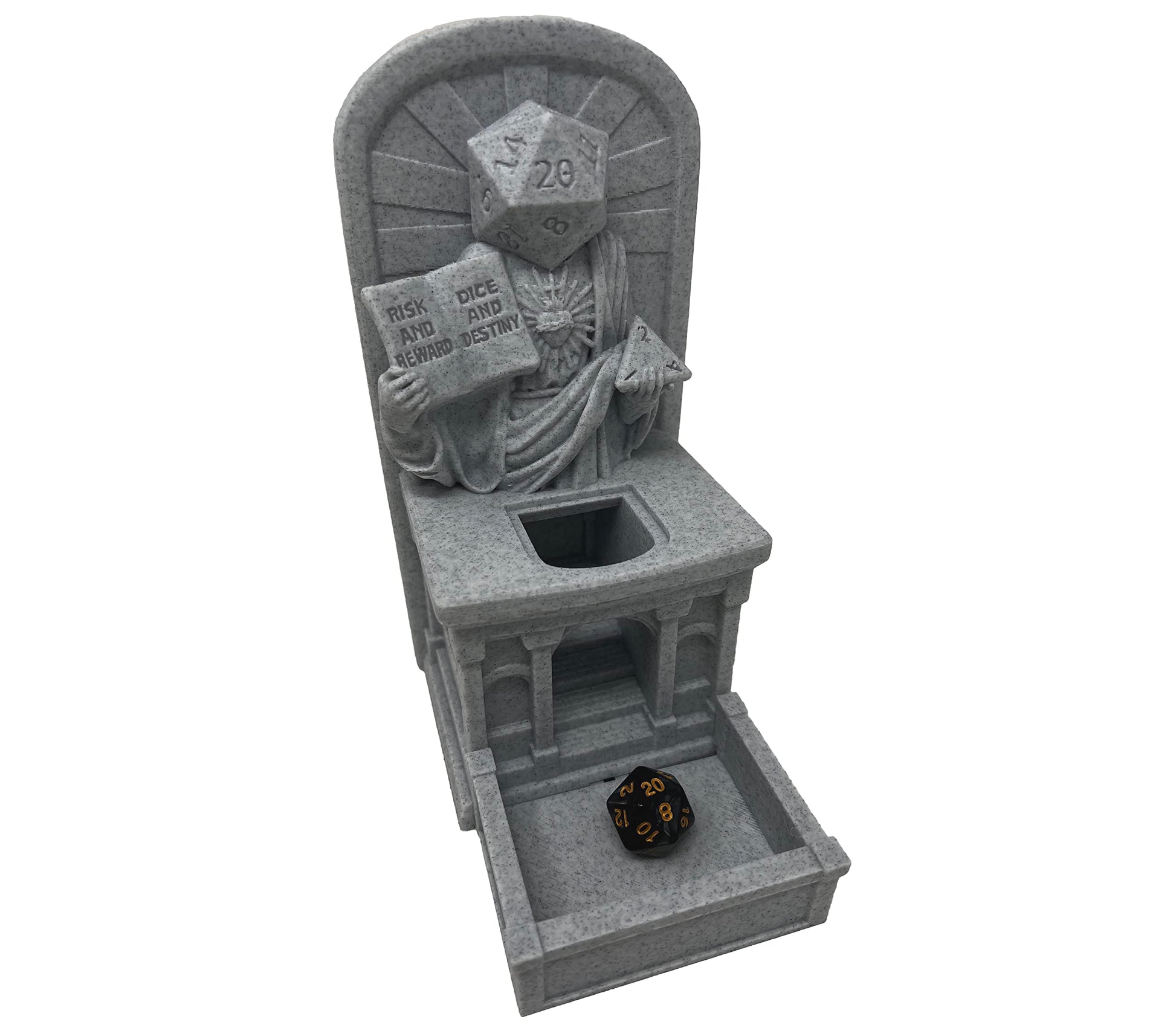 Munnygrubbers - Rngesus - (Random 7Pcs D20 Dice Set Included) - No Paint Odorless Plastic - Tabletop Roleplaying Game - Dice Rol