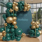 Green Gold Balloon Garland Kit