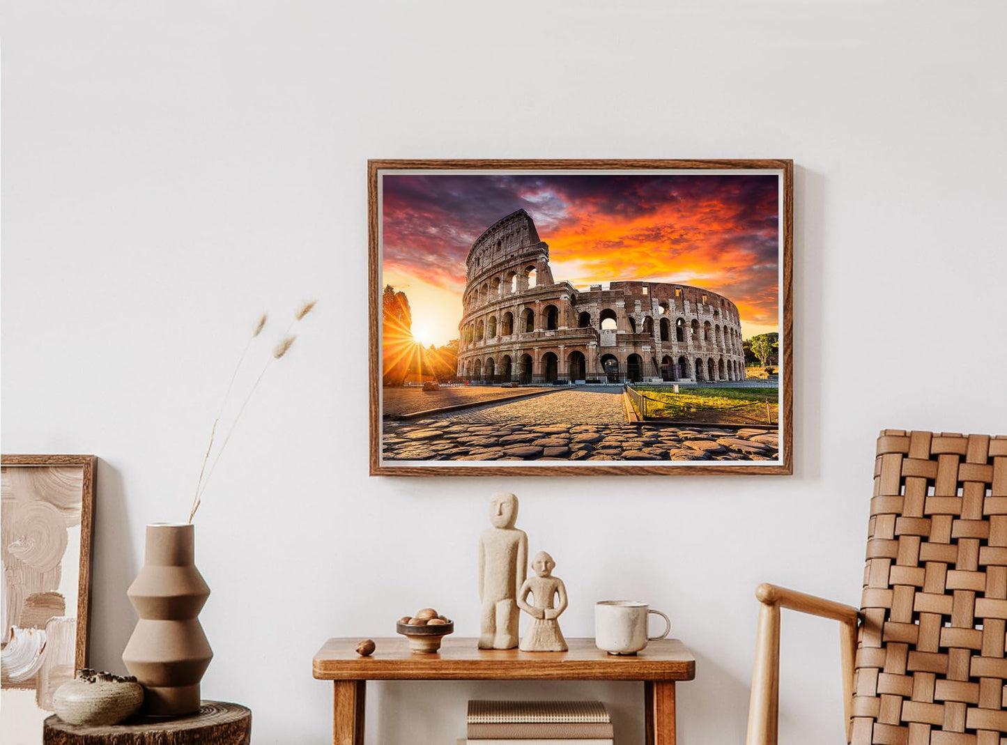 Jigsaw Puzzles 2 Pack 1000 Pieces - Wishdiam Puzzles For Adults - Trevi Fountain & Colosseum City Impossible Hard Difficult Challenging Puzzles For Home Decor Birthday Party Gifts Toy For Men Women