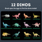 Gamerside Dino Eggs Dig Kit, 12 Glow In The Dark Dinosaur Eggs Dig Kit Excavation Set, Dinosaur Toys For Kids 6-8 8-12, Educatio