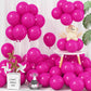 Jobkoo 5 Inch Hot Pink Balloons, 60 Pcs Neon Pink Party Balloon Small Bright Pink Birthday Balloons 5'' Mini Magenta Fuschia Pin