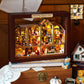 DIY Miniature House Kit  CUTEROOM Mini House Kit for mature-themed to Build  Wooden Dollhouse Making Kit with Furniture  Christmas Birthday Gifts