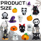 Chunful 30 Pcs Mini Resin Figures Halloween Miniatures Figures Pumpkin Ghost Skull Miniatures Bulk for Halloween Party Favors Ba