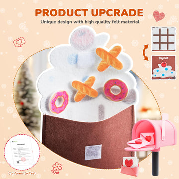 Joycat Tic Tac Toe Strategic Board Game For Kids And Family, Christmas Party Favors,Christmas Giveaways,Goodie Bag Stuffers,Gift