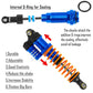 RCMYou RC Aluminum Front Rear Big Bore RC Shock Absorber Upgrades Part for 1/10 Slash,Stampede,Rustler,Hoss 2WD 4X4 VXL,Alloy 4P