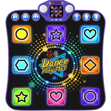 Dance Mat Toys For 3-12 Year Old Gifts, Light Up 8 Buttons Dance Mat For Kids Age 4-8 Bluetooth Dance Pad, Kids Toy 8-12 Year Ol