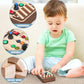 Joyreal Toddler Busy Board, Wooden Montessori Toys for 2 Year Old, Busy Board Toys with LED Light Switch, Sensory Toys Toddler T