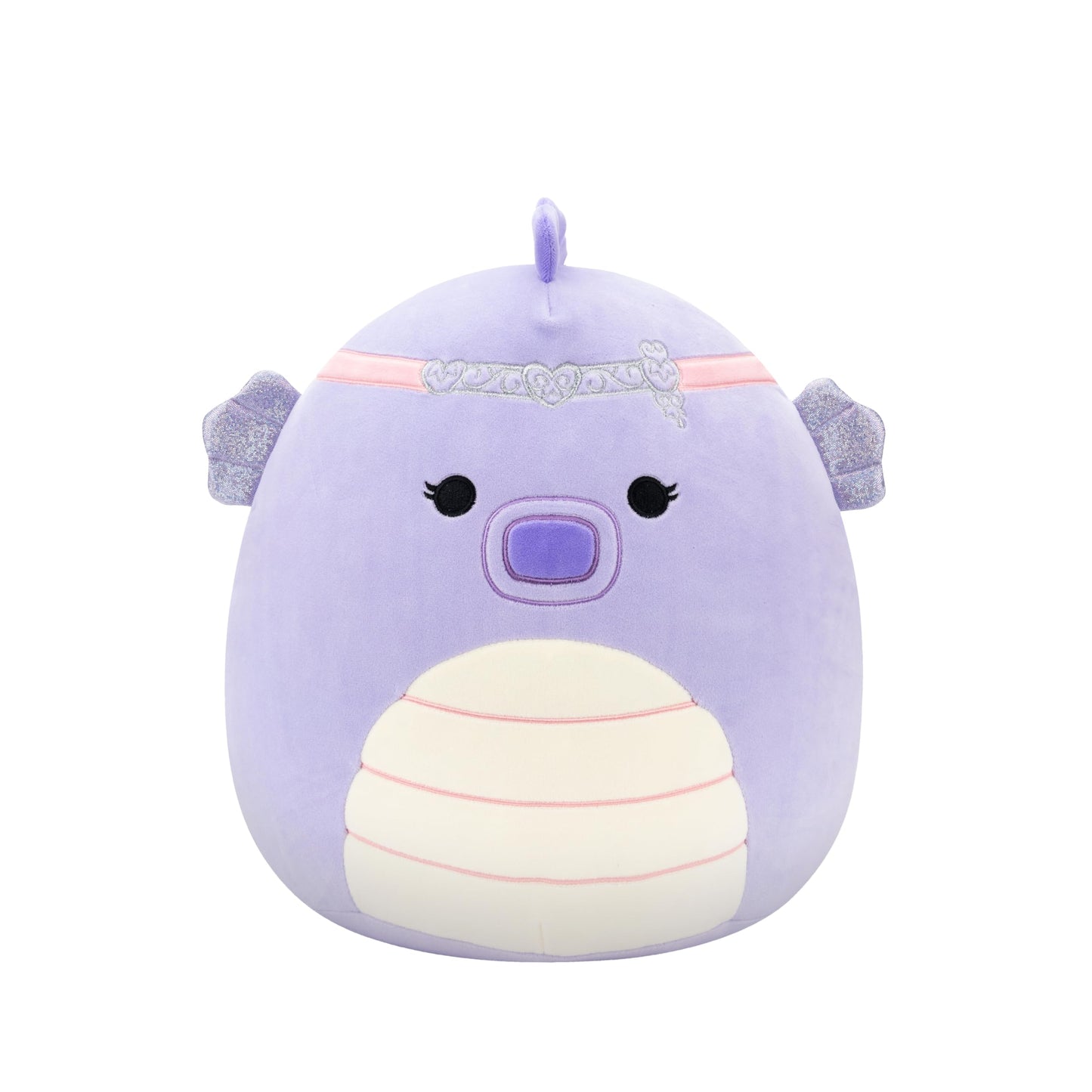 Squishmallows Original 12In Eartha The Purple Seahorse With Silver Headband - Official Jazwares Plush (Medium)