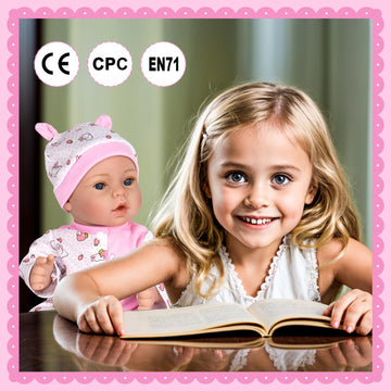 Aori Lifelike Reborn Baby Dolls Realistic Baby Girl Dolls 18 '' Newborn Baby Girl With Pink Doll Clothes For Girls 3+